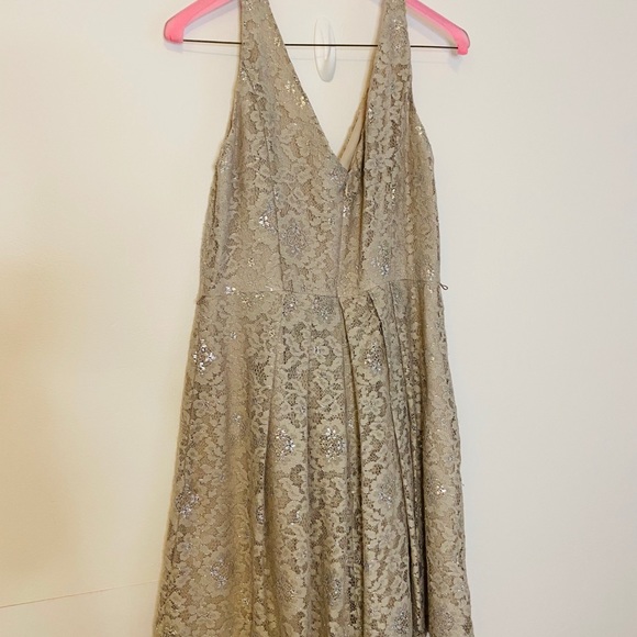 Donna Morgan Lace Overlay Dress - Picture 9 of 10